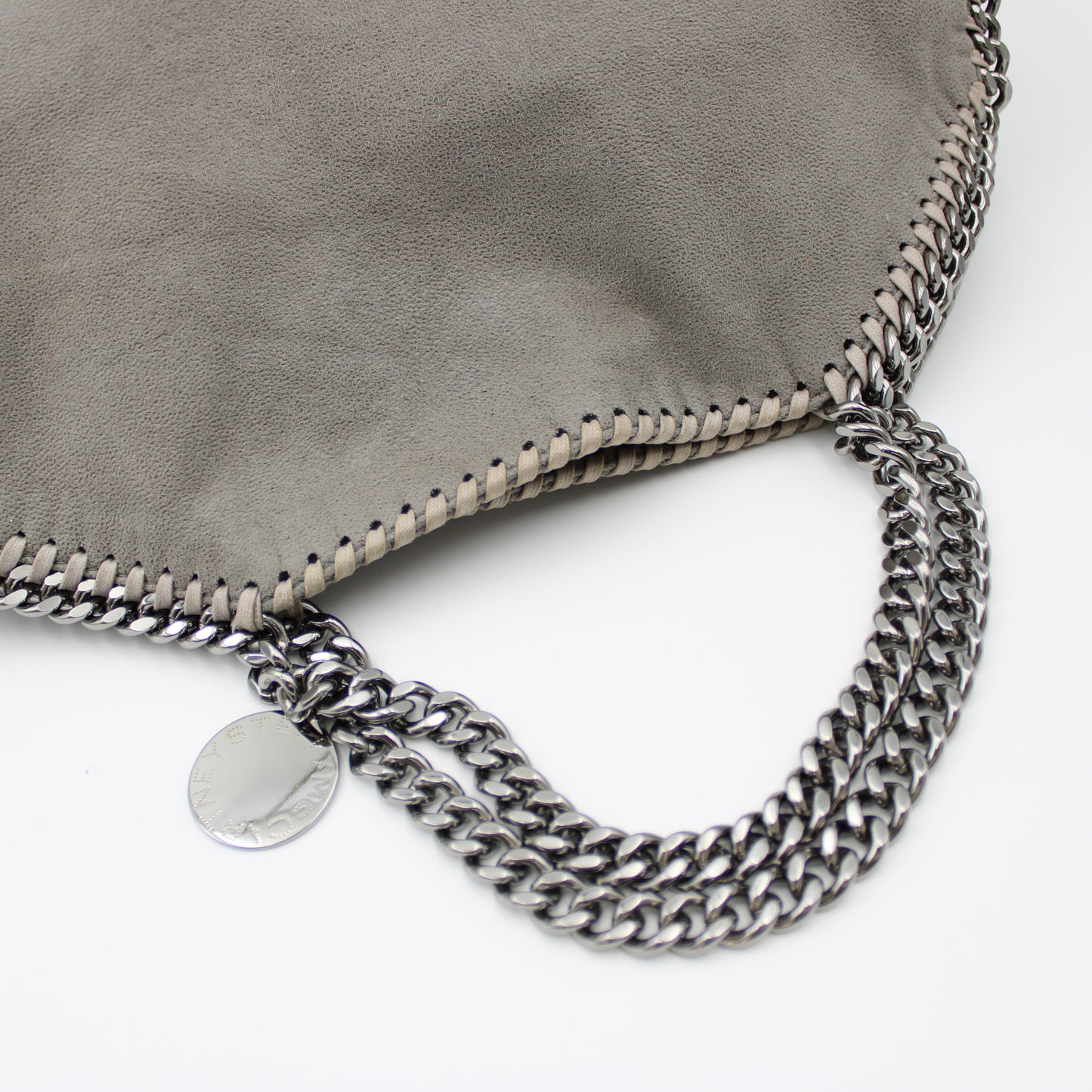 BORSA TOTE FALABELLA PIEGHEVOLE TRE CATENE GRIGIO SB114