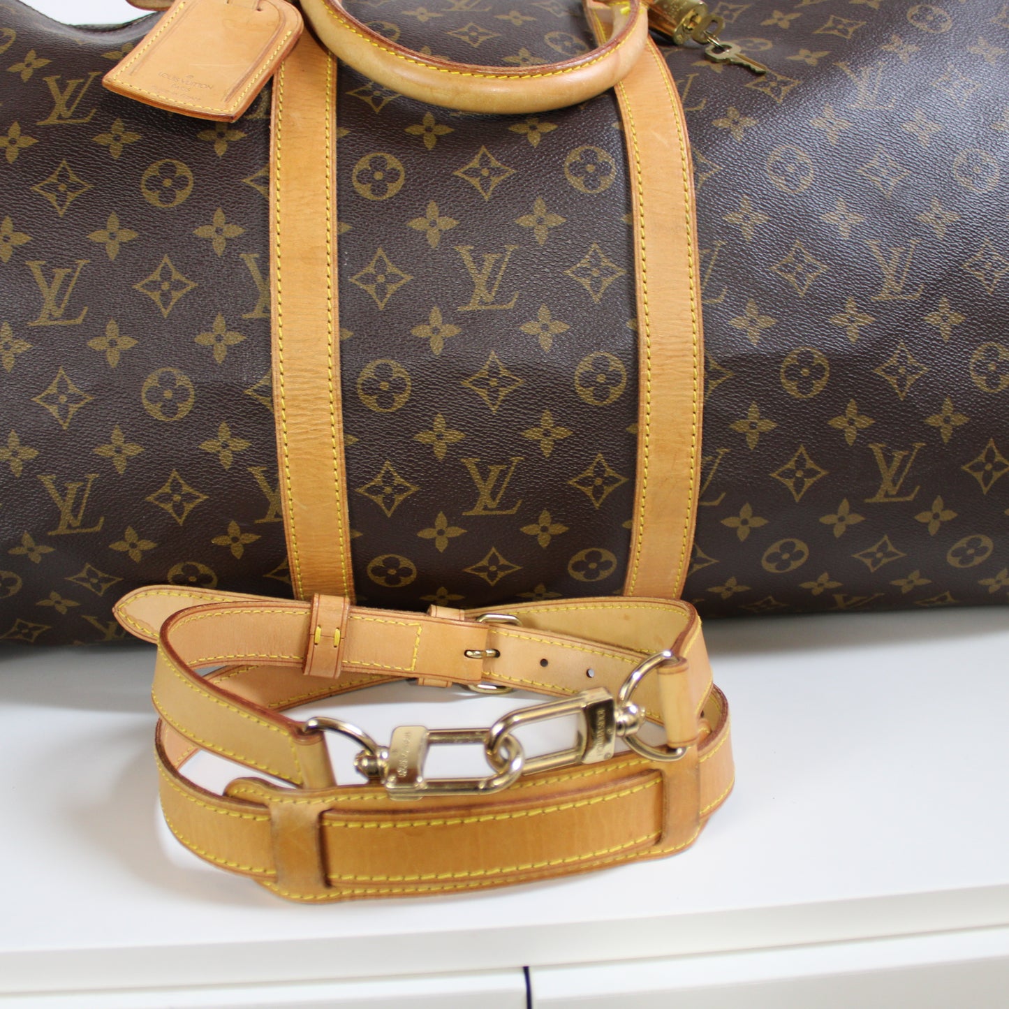 BORSA LOUIS VUITTON KEEPALL 55 BANDOULIERE MONOGRAM LB1860