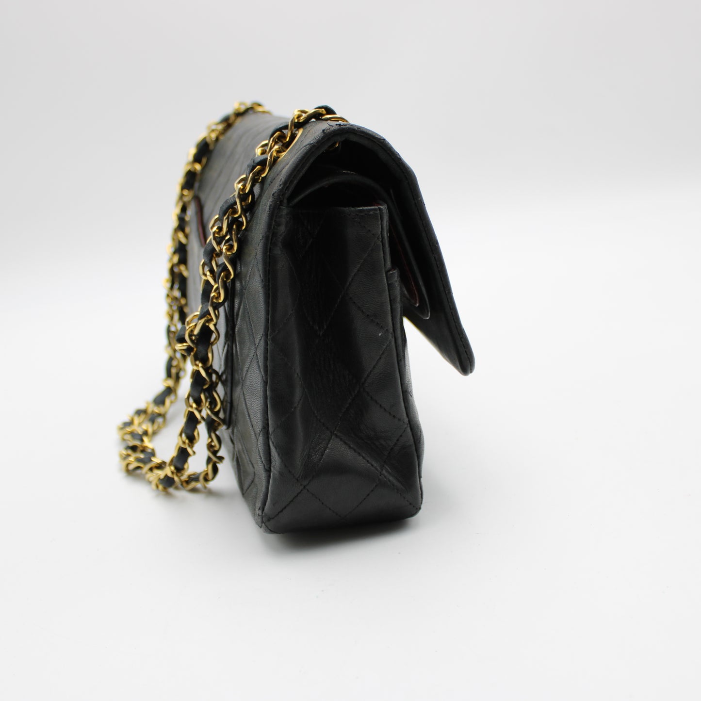 BORSA CHANEL TIMELESS CLASSICA DOUBLE FLAP MEDIA NERA CB268