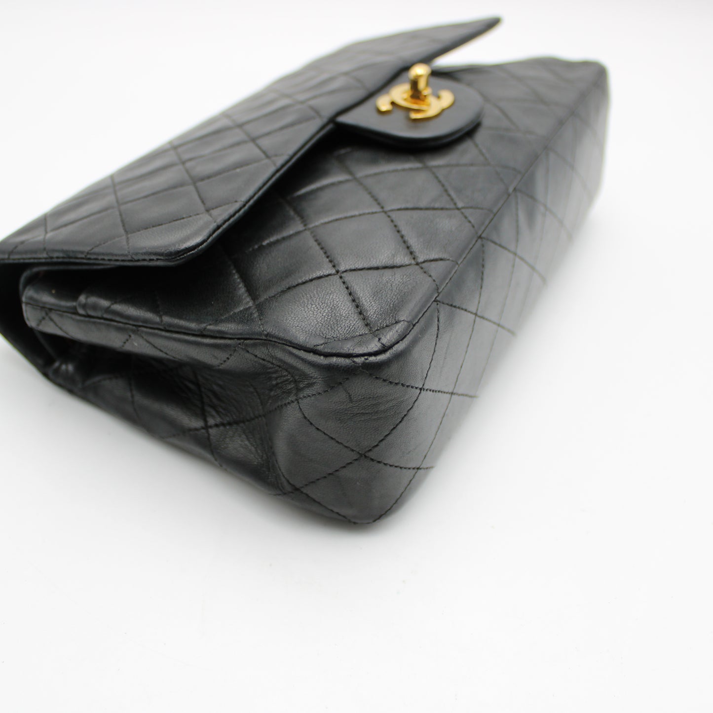 BORSA CHANEL TIMELESS CLASSICA DOUBLE FLAP MEDIA NERA CB268