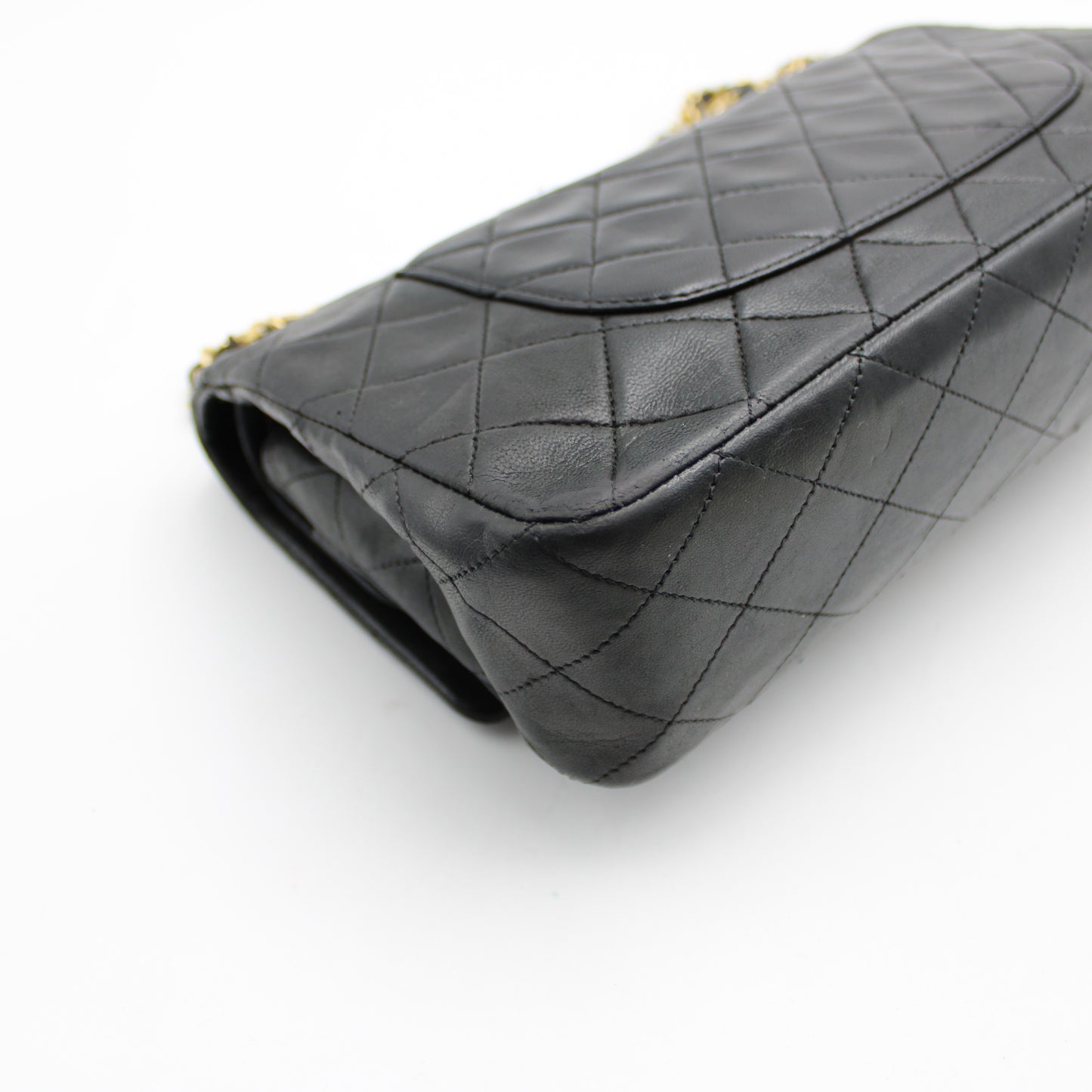 BORSA CHANEL TIMELESS CLASSICA DOUBLE FLAP MEDIA NERA CB268