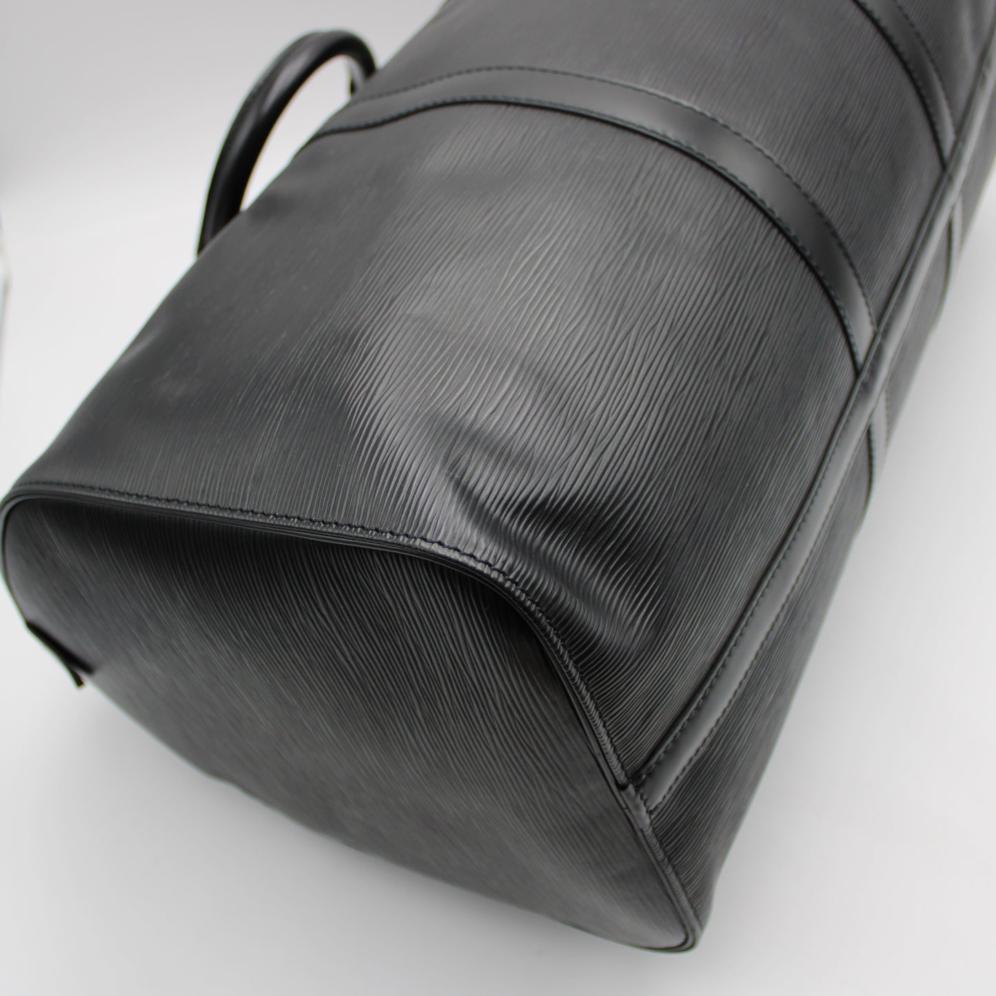 BORSA LOUIS VUITTON KEEPALL 50 EPI NERO IN PELLE