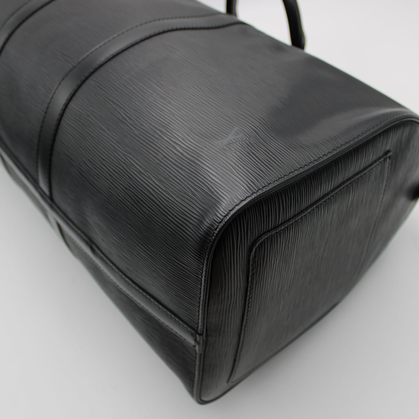 BORSA LOUIS VUITTON KEEPALL 50 EPI NERO IN PELLE