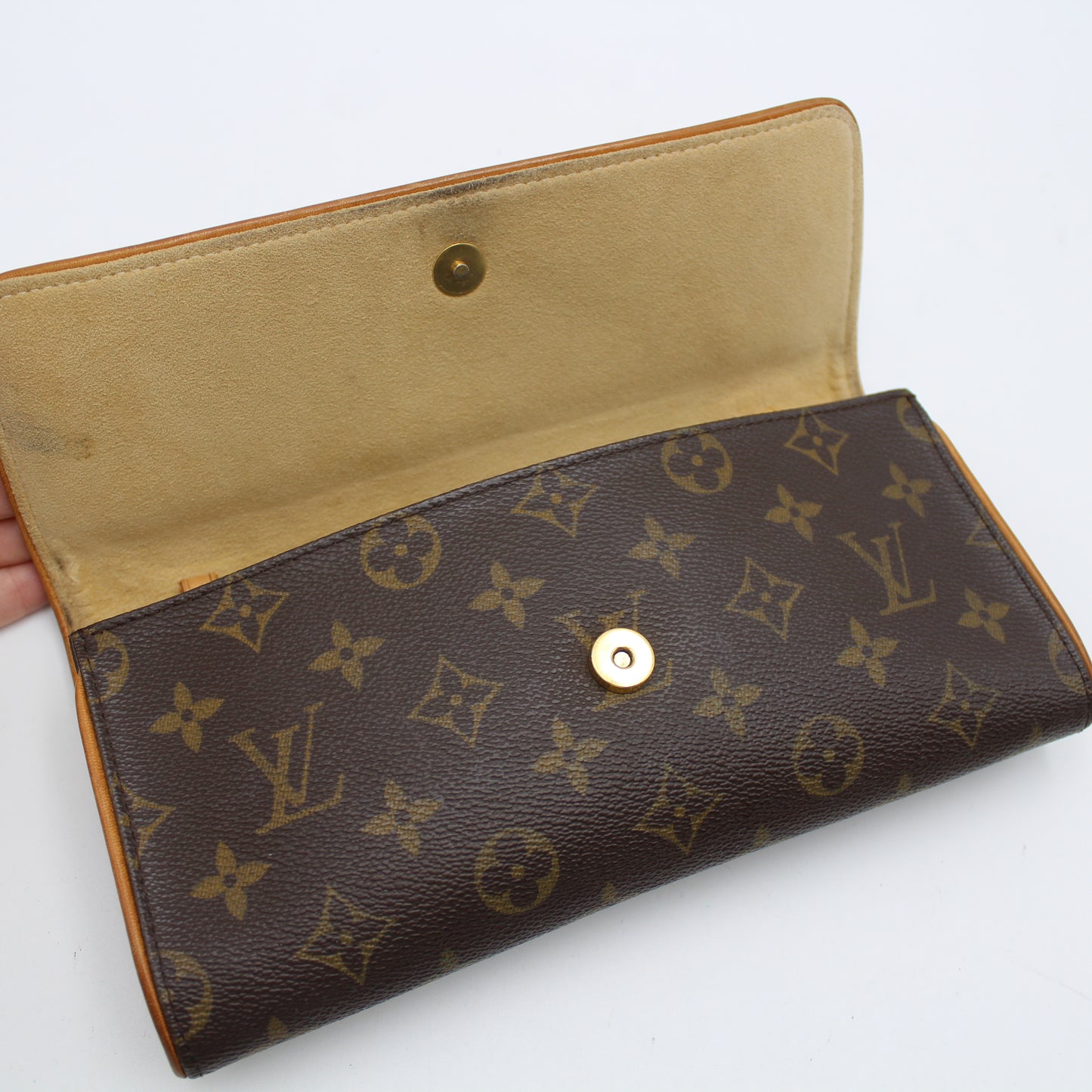 LOUIS VUITTON TWIN GM MONOGRAM CLUTCH BAG LB1445