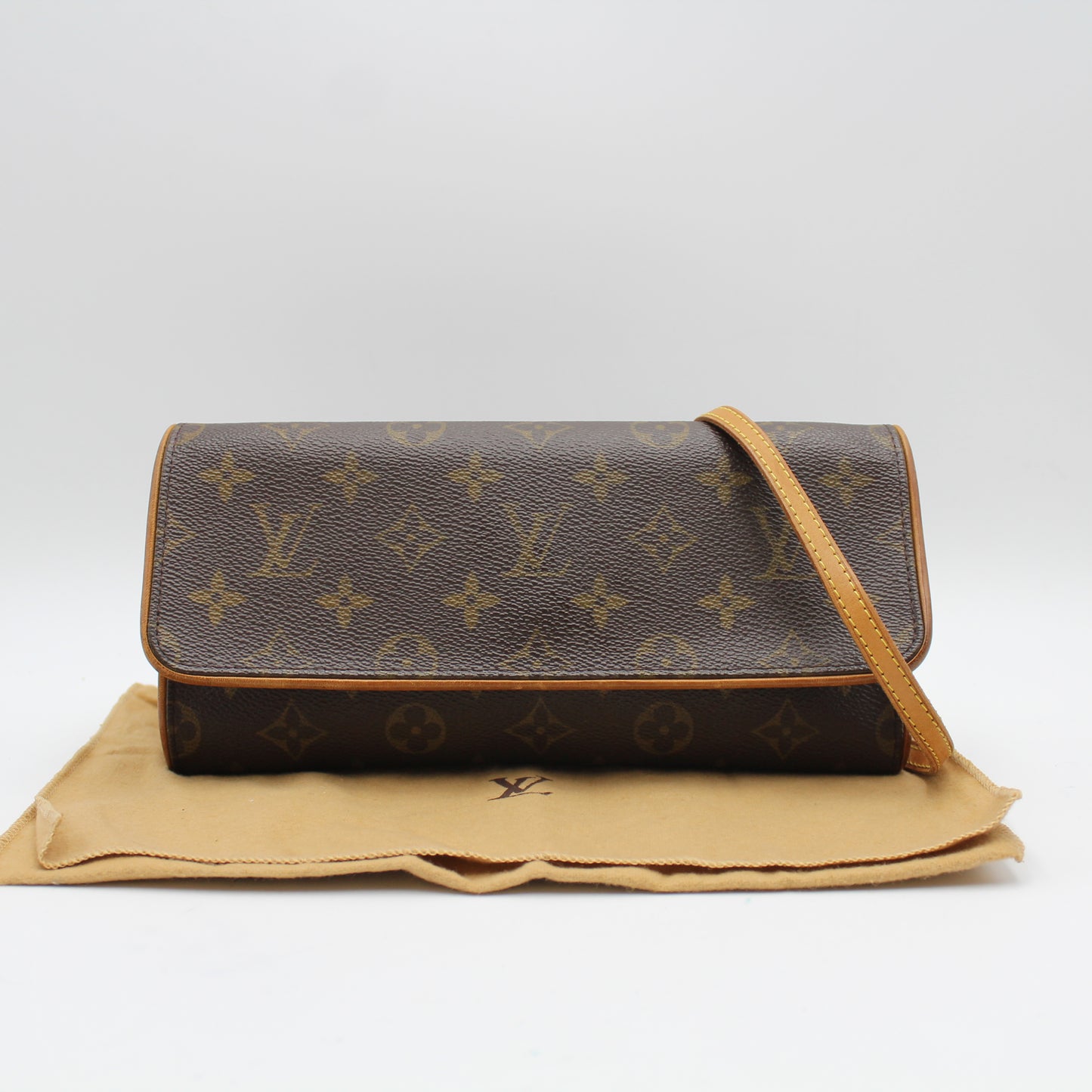 LOUIS VUITTON TWIN GM MONOGRAM CLUTCH BAG LB1445