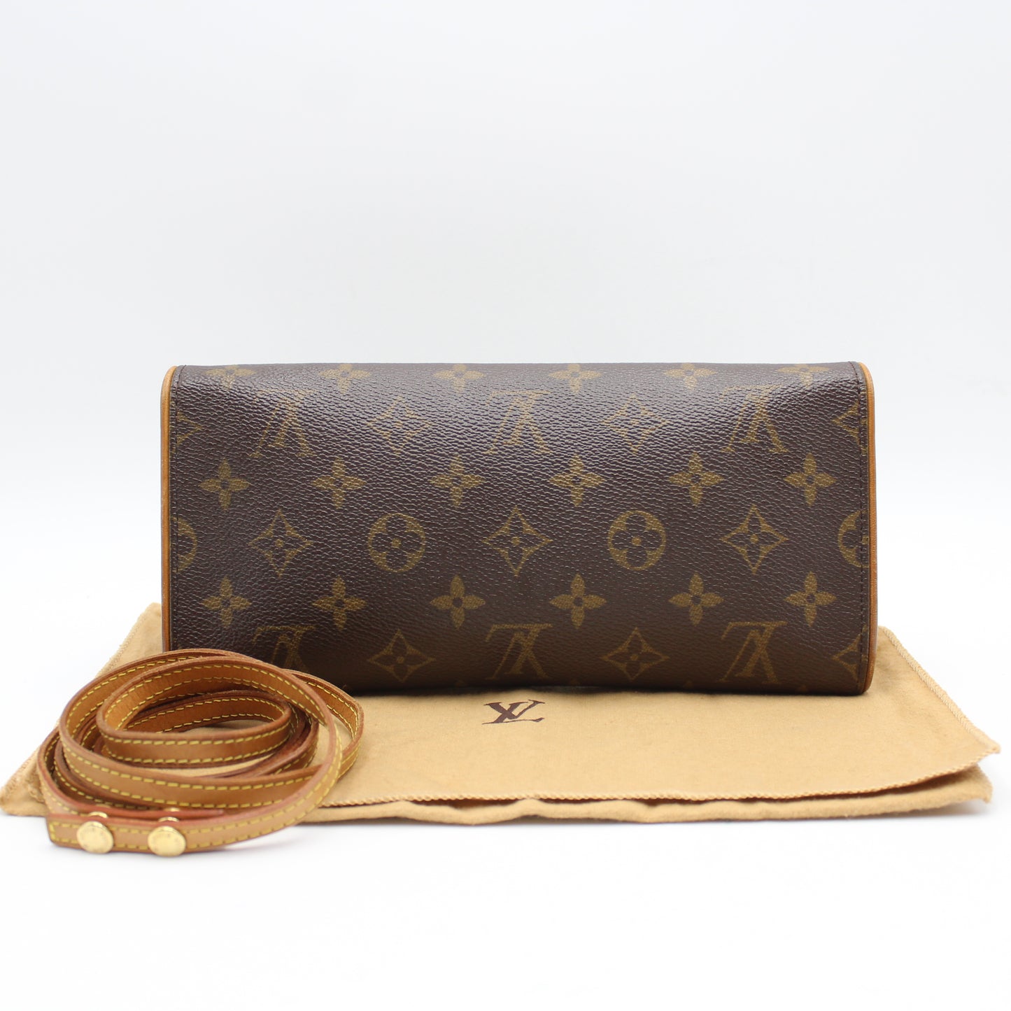 LOUIS VUITTON TWIN GM MONOGRAM CLUTCH BAG LB1445