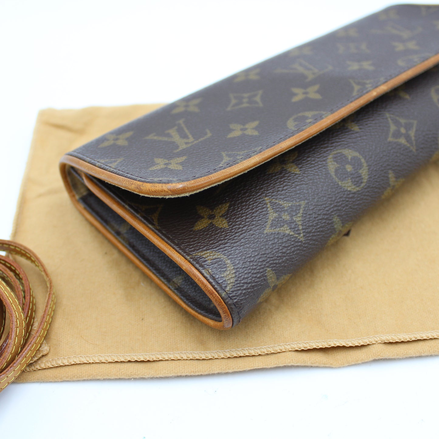 LOUIS VUITTON TWIN GM MONOGRAM CLUTCH BAG LB1445