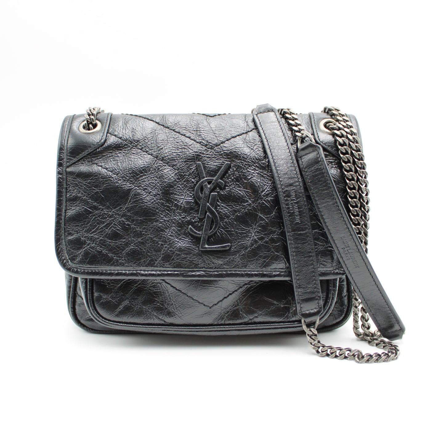 BORSA SAINT LAURENT NIKI BABY IN PELLE NERA YB121