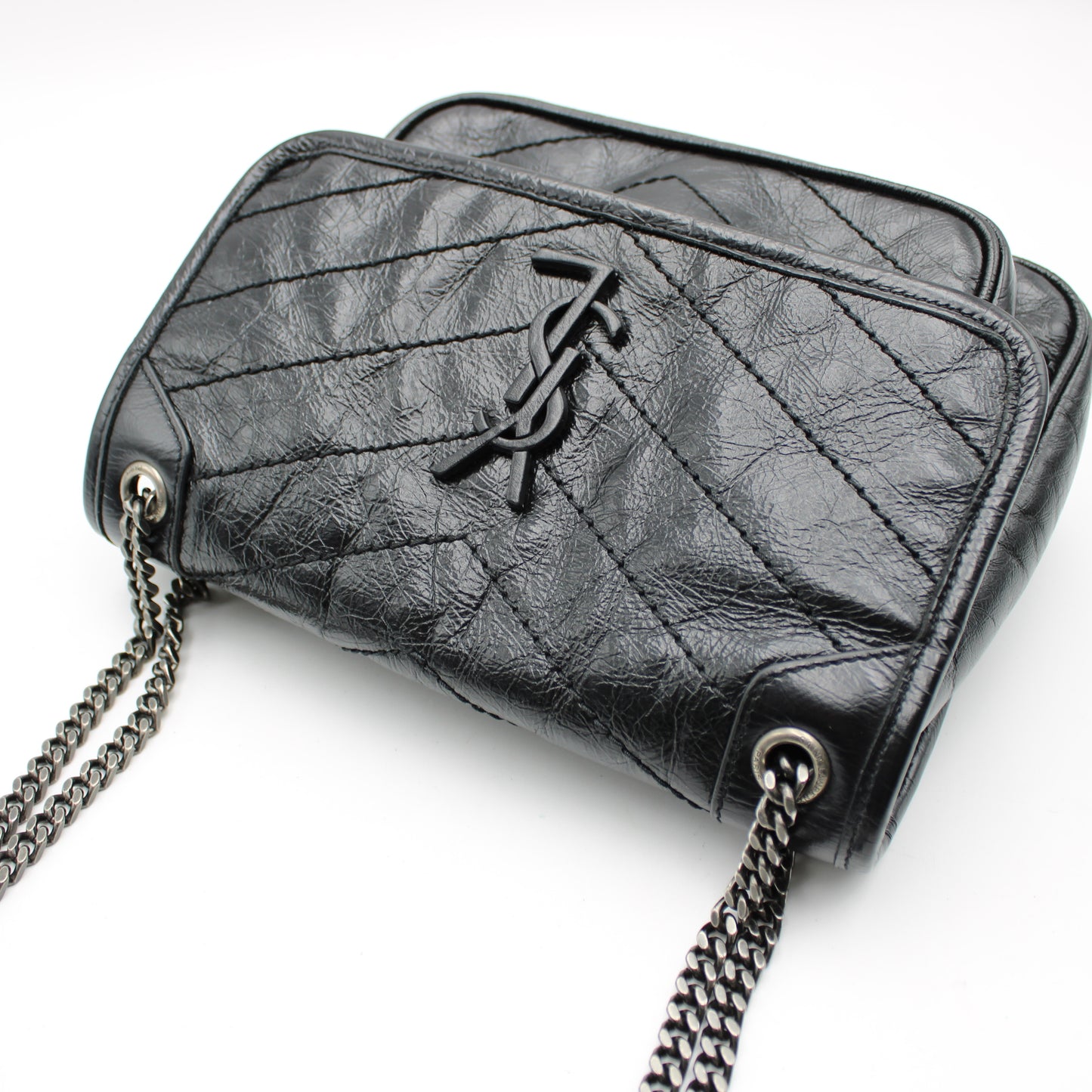 BORSA SAINT LAURENT NIKI BABY IN PELLE NERA YB121