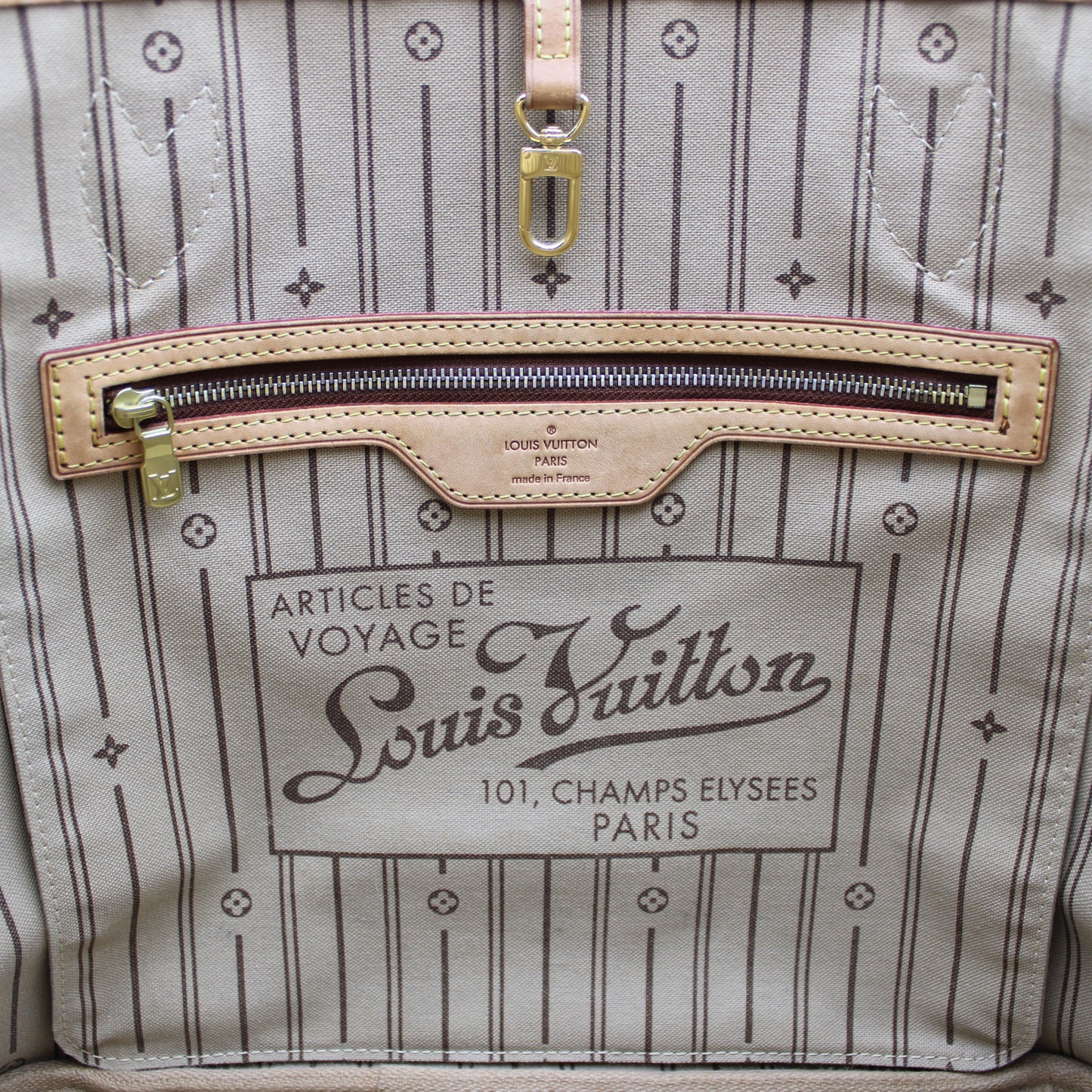 BORSA LOUIS VUITTON NEVERFULL MM MONOGRAM LB1883