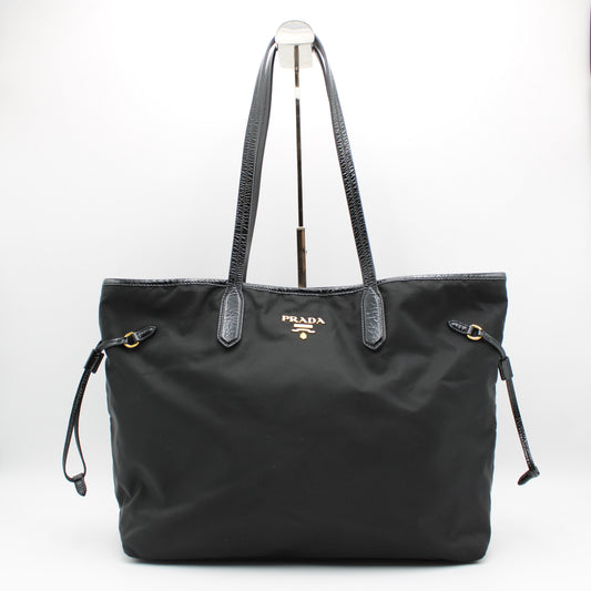 BORSA TOTE BAG PRADA IN TESSUTO VELA NERO PB213