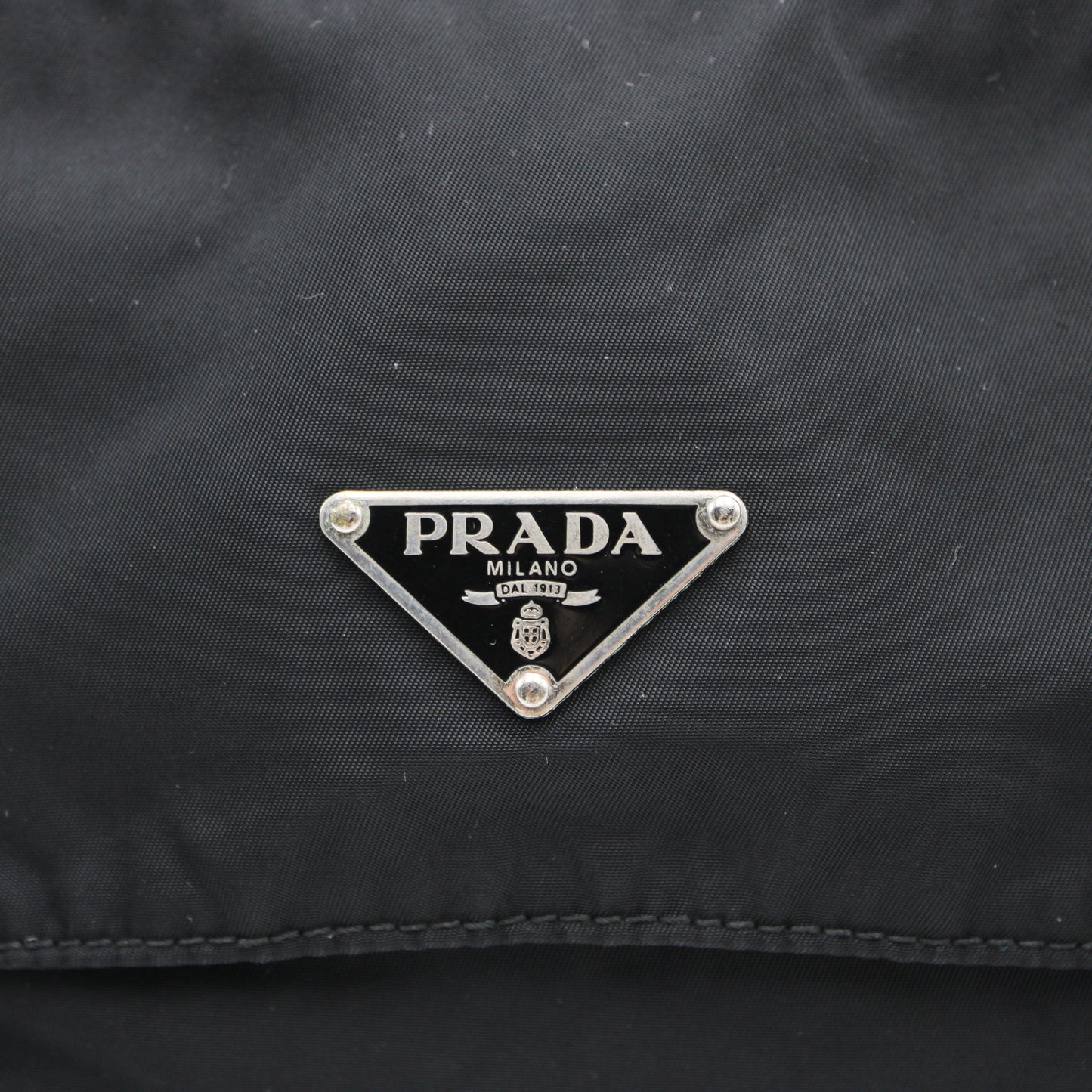 BORSA PRADA IN TELA VELA NERA MESSENGER PB215
