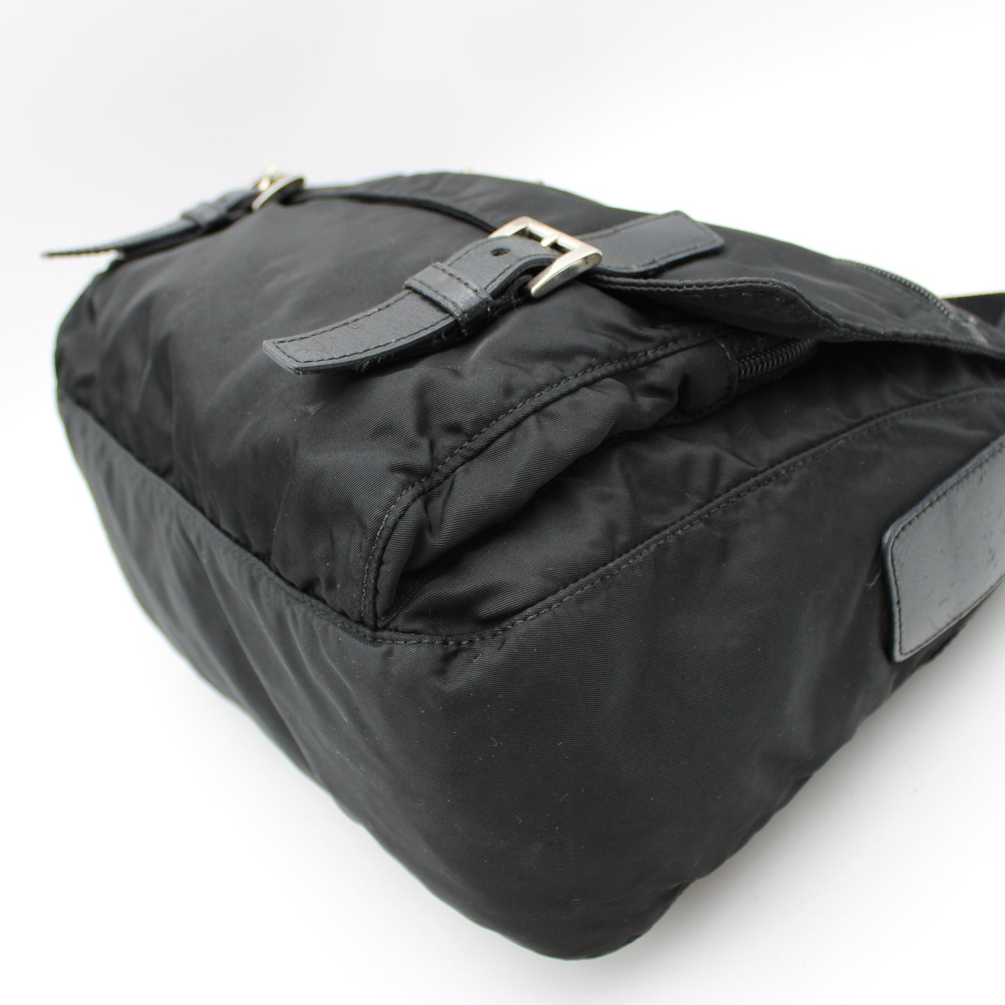 BORSA PRADA IN TELA VELA NERA MESSENGER PB215