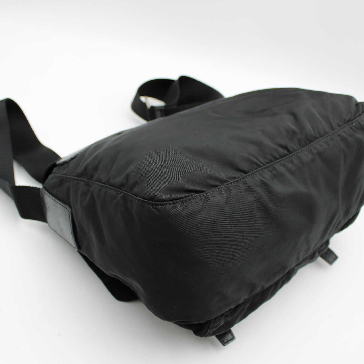 BORSA PRADA IN TELA VELA NERA MESSENGER PB215
