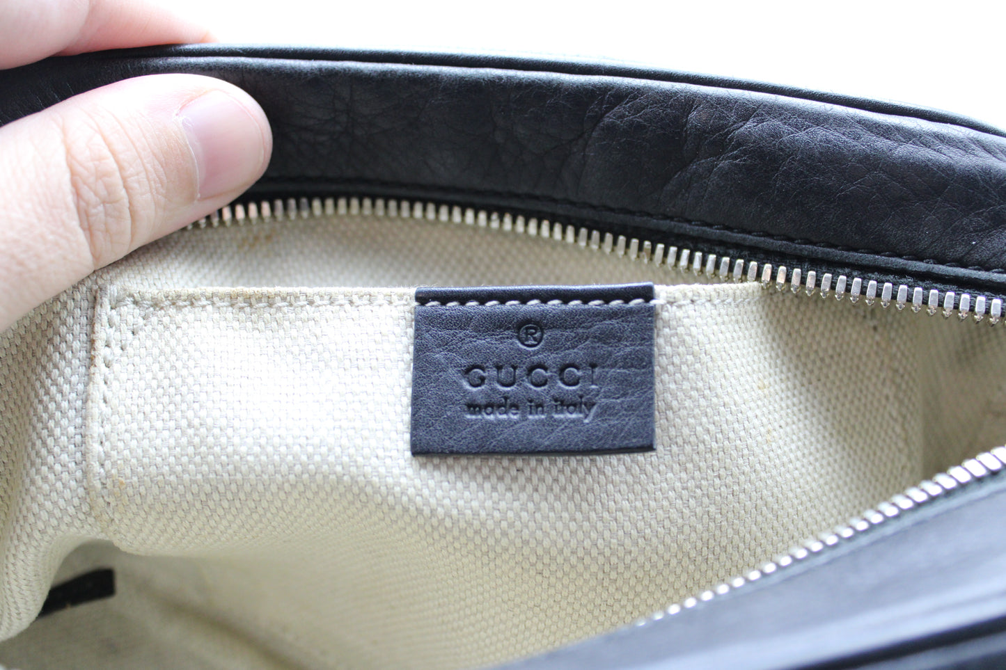 BORSA A TRACOLLA GUCCI SOHO DISCO BAG NERO GB217