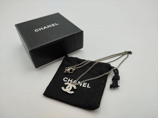 COLLANA CHANEL CC CRYSTAL IN METALLO E STRASS CG119