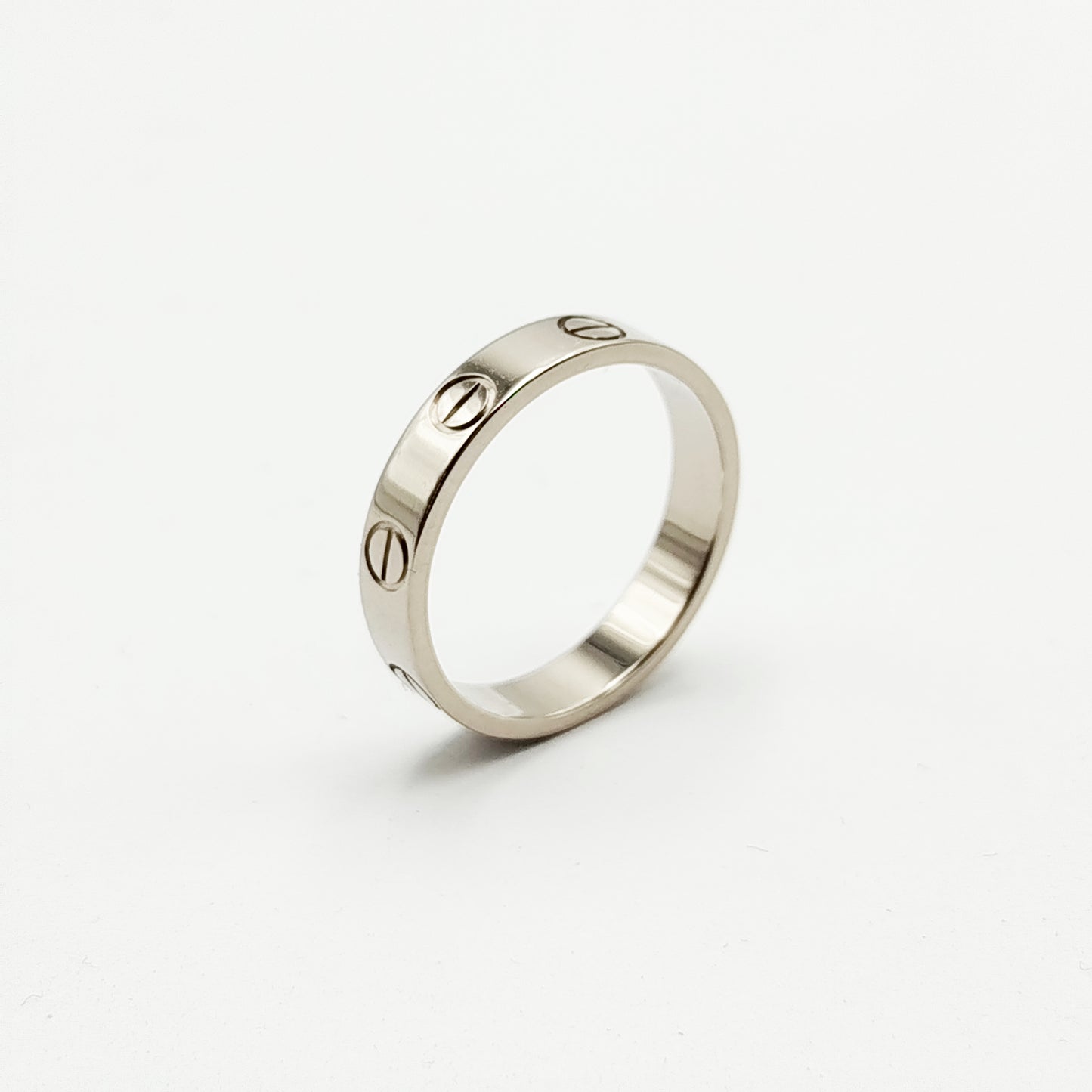 ANELLO CARTIER FEDE LOVE MIS.50 IN ORO BIANCO 750/1000 RG126