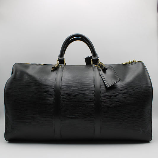 BORSA LOUIS VUITTON KEEPALL 50 EPI NERA LB1910