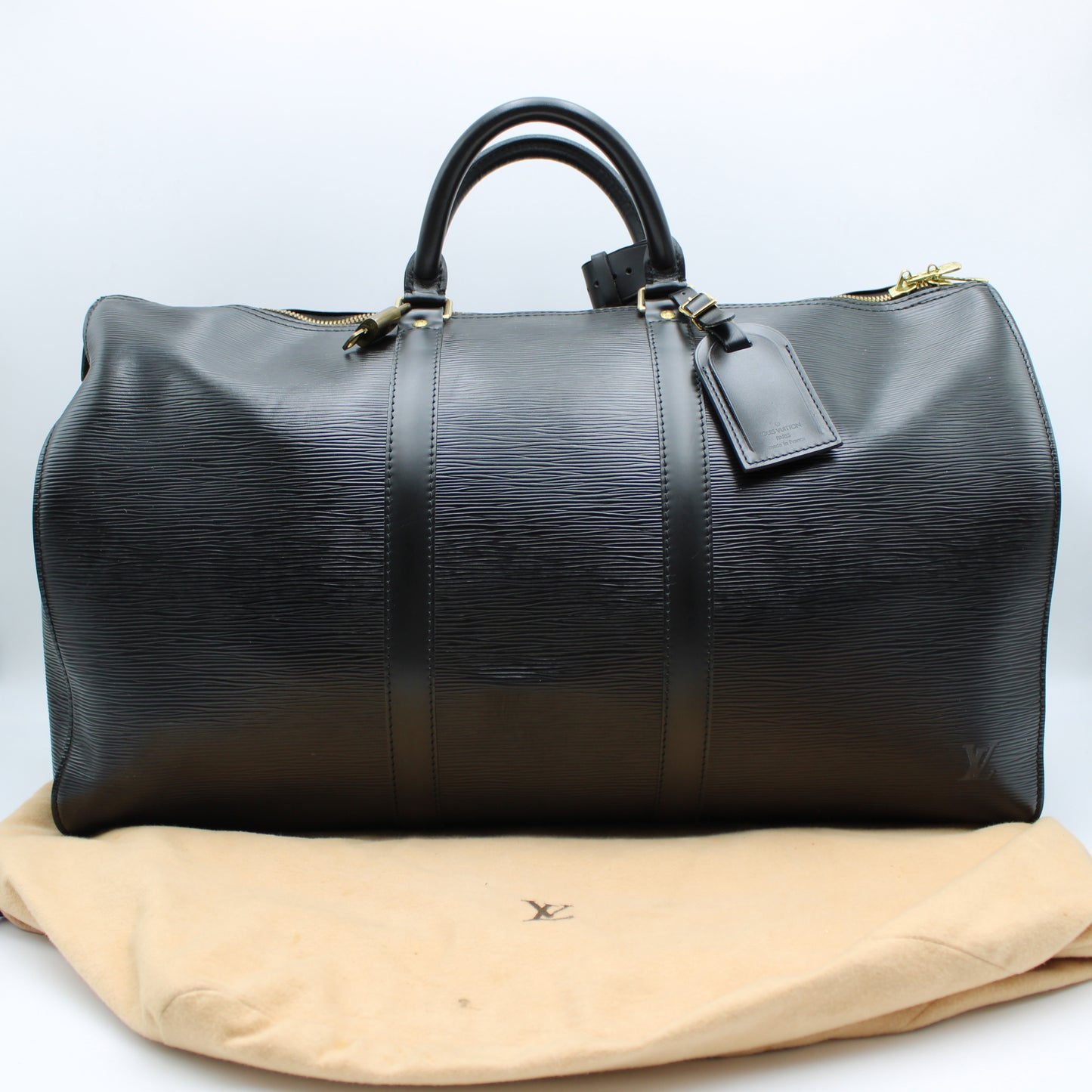 BORSA LOUIS VUITTON KEEPALL 50 EPI NERA LB1910