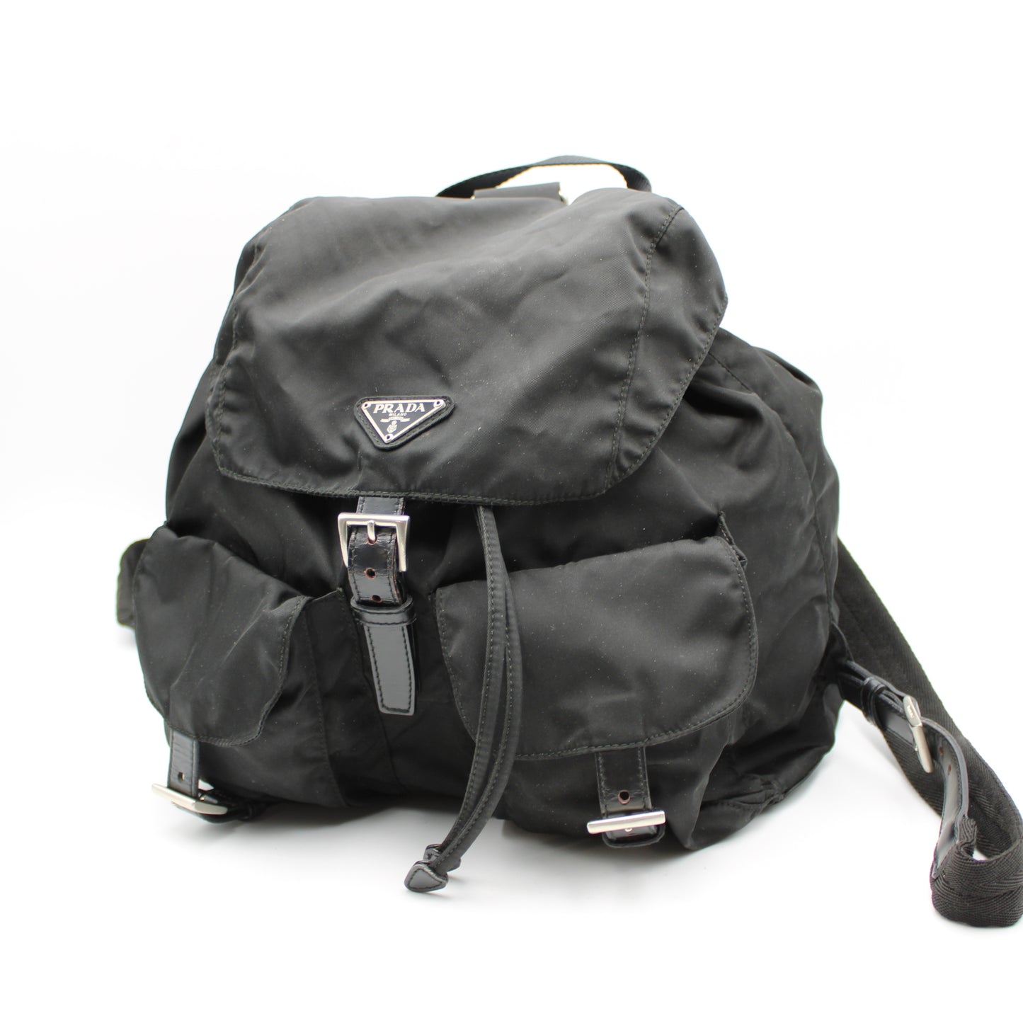 ZAINO PRADA IN RE-NYLON NERO MEDIO PB217