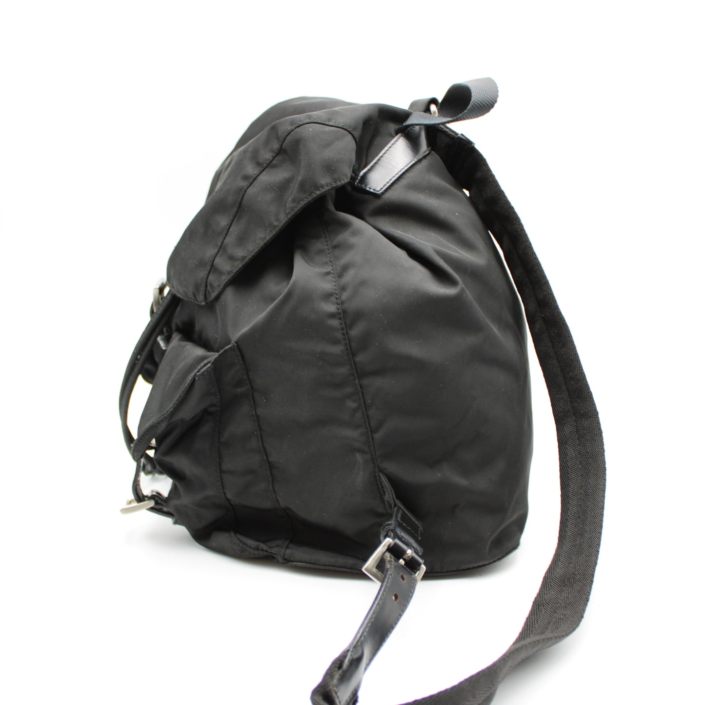 ZAINO PRADA IN RE-NYLON NERO MEDIO PB217