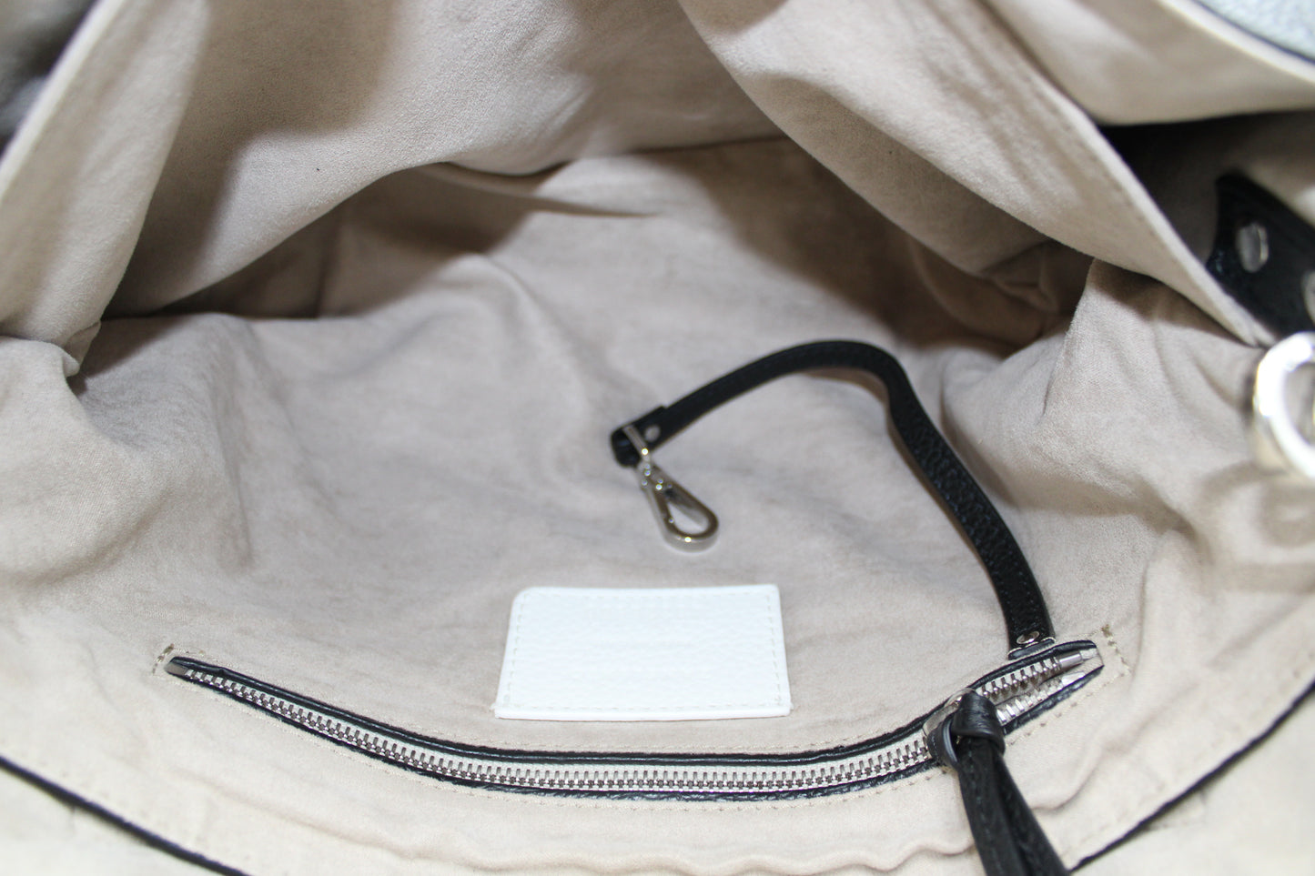 BORSA ZANELLATO POSTINA M IN PELLE MARTELLATA NERA ZB127