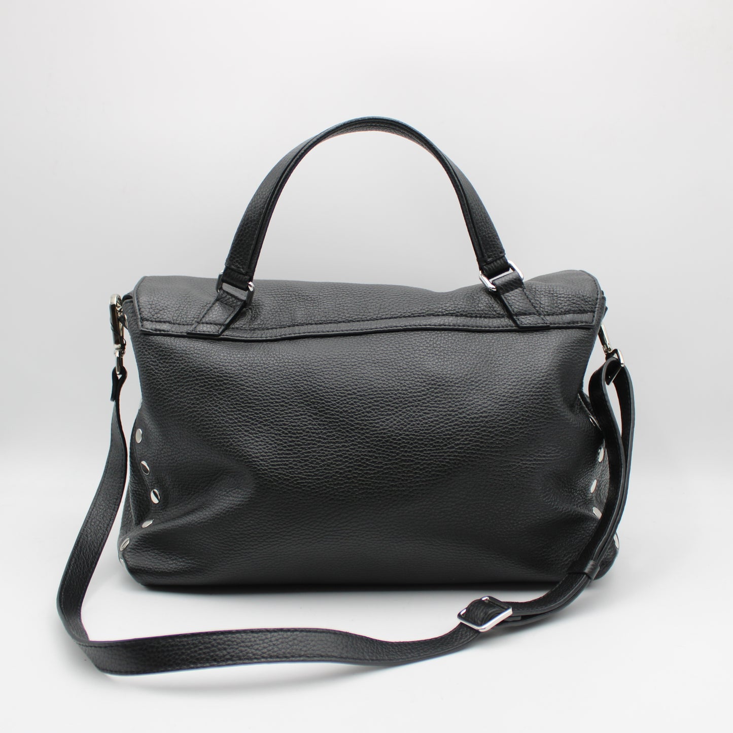 BORSA ZANELLATO POSTINA M IN PELLE MARTELLATA NERA ZB127