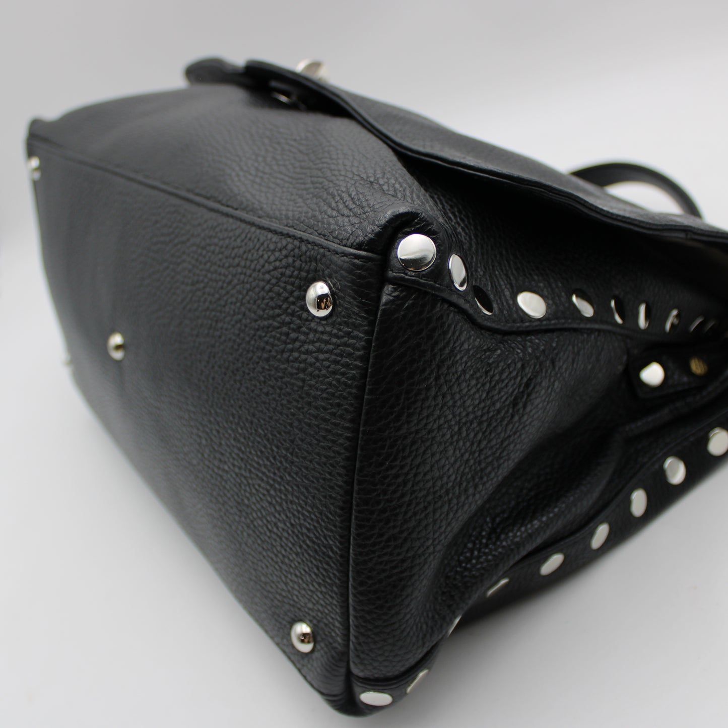 BORSA ZANELLATO POSTINA M IN PELLE MARTELLATA NERA ZB127
