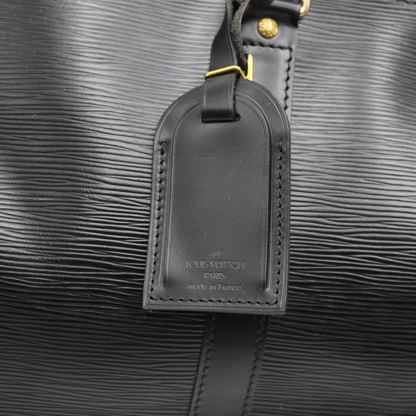 BORSA LOUIS VUITTON KEEPALL 50 EPI NERO IN PELLE LB1927
