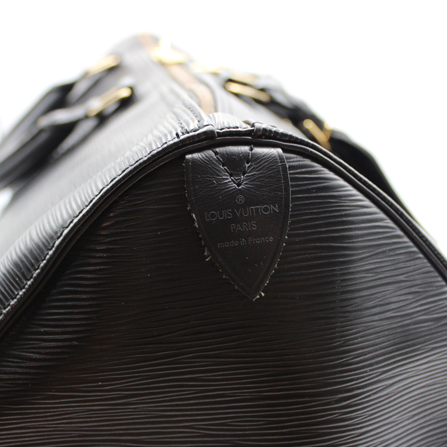 BORSA LOUIS VUITTON KEEPALL 50 EPI NERO IN PELLE LB1927