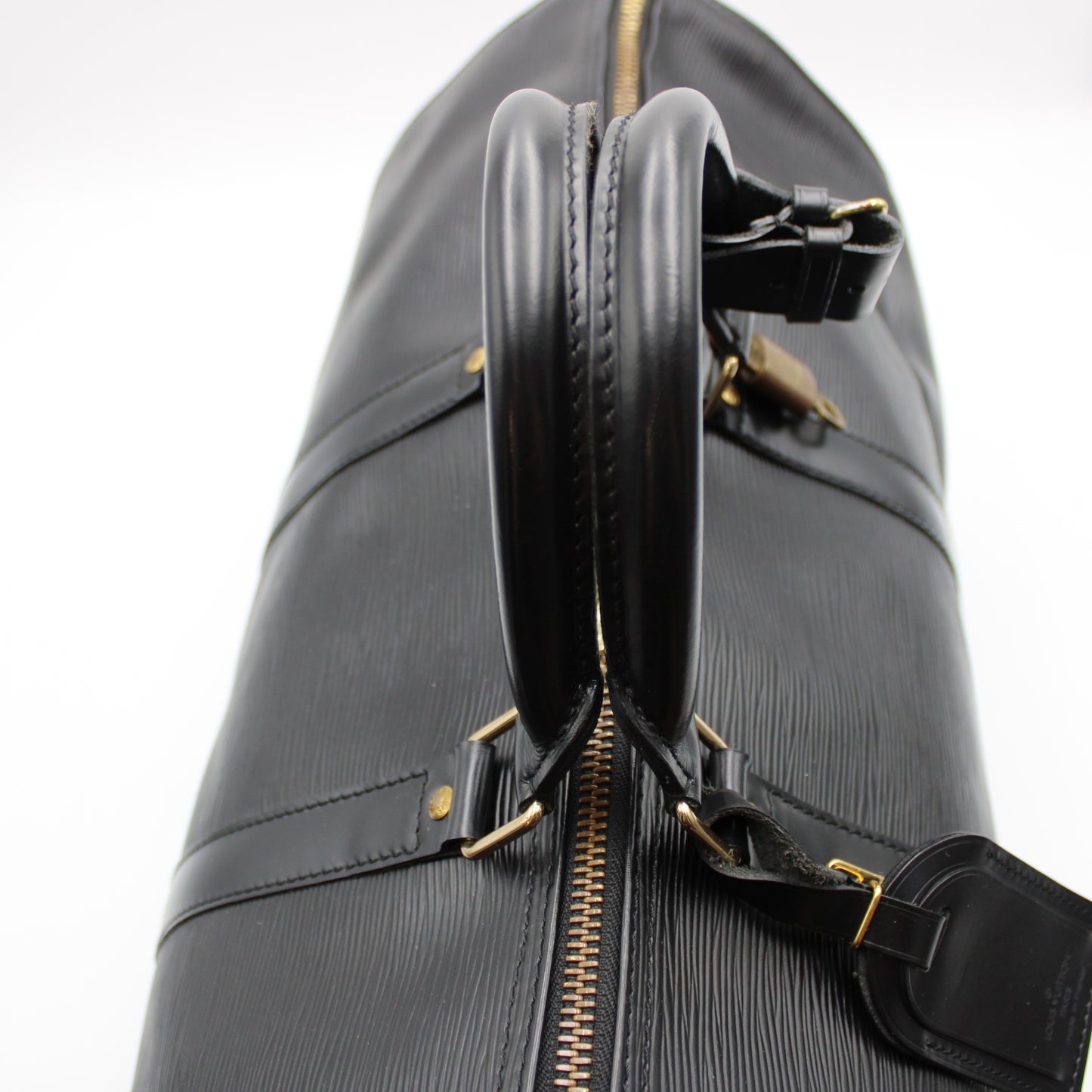BORSA LOUIS VUITTON KEEPALL 50 EPI NERO IN PELLE LB1927
