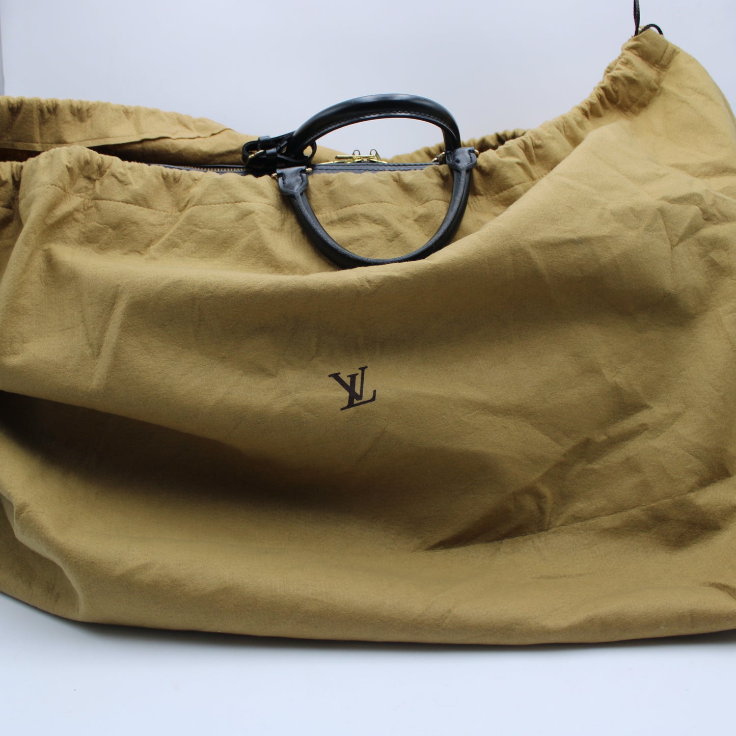 BORSA LOUIS VUITTON KEEPALL 50 EPI NERO IN PELLE LB1927