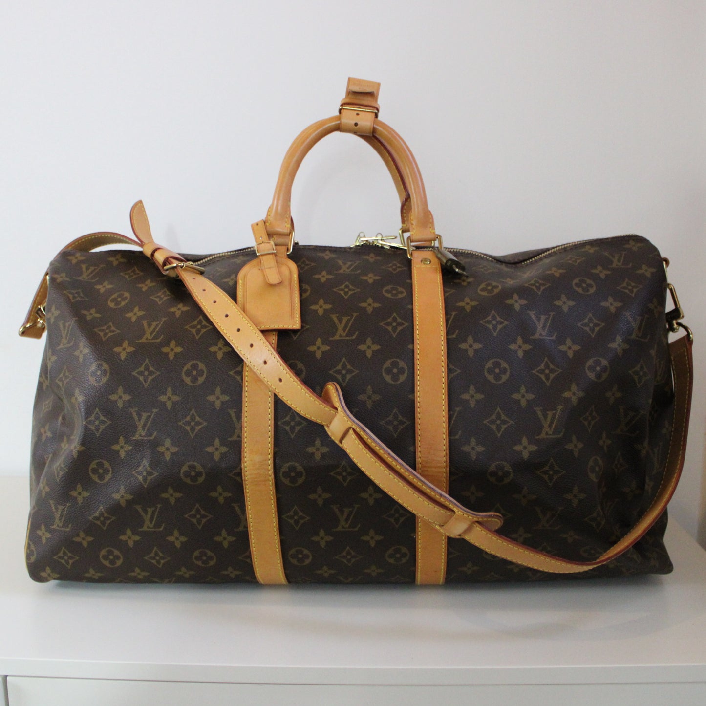 BORSA LOUIS VUITTON KEEPALL 55 BANDOULIERE MONOGRAM LB1942