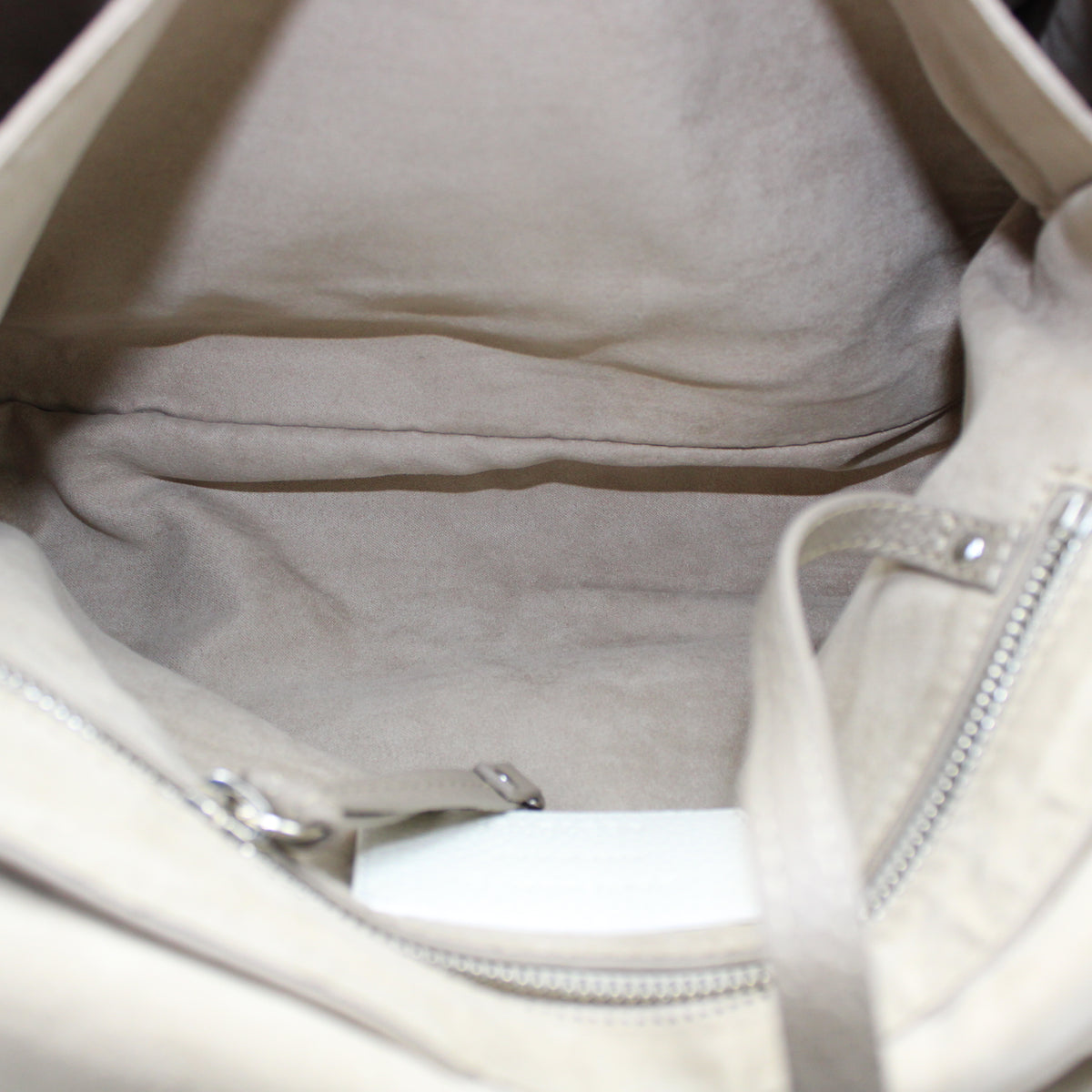 BORSA POSTINA ZANELLATO SMALL IN PELLE MARTELLATA GREY CRETA ZB129