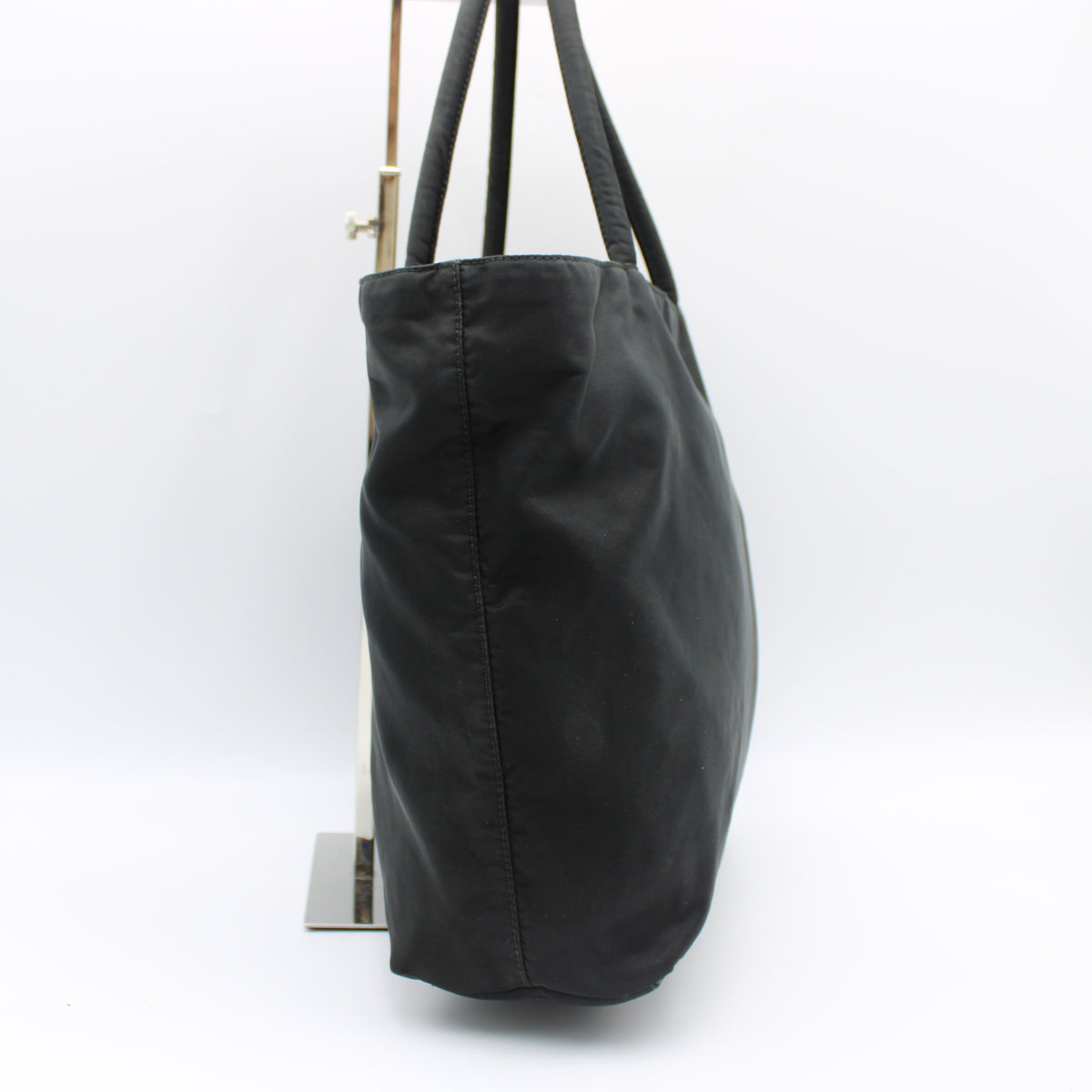BORSA TOTE PRADA IN TELA VELA NERO PB218