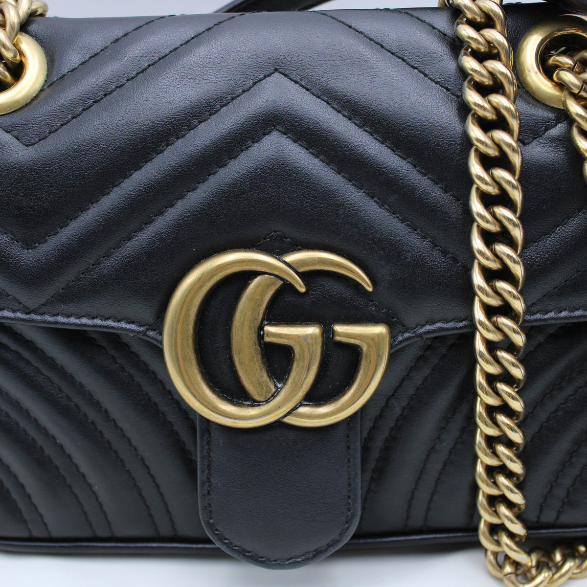 BORSA GUCCI MARMONT SMALL IN PELLE NERA GB264