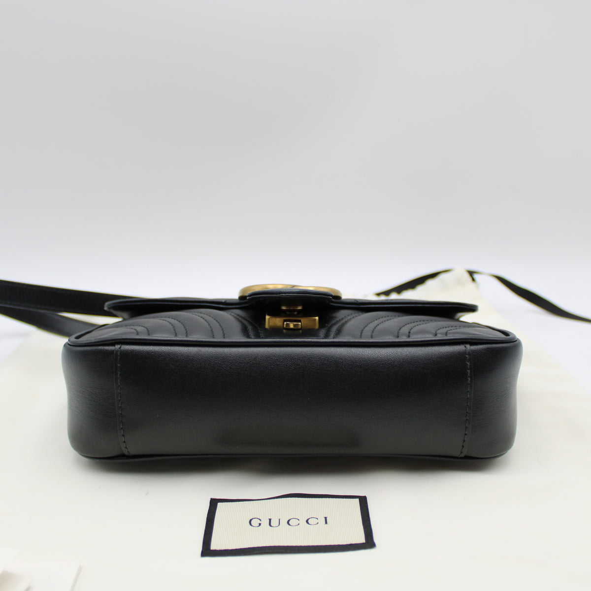 BORSA GUCCI MARMONT SMALL IN PELLE NERA GB264