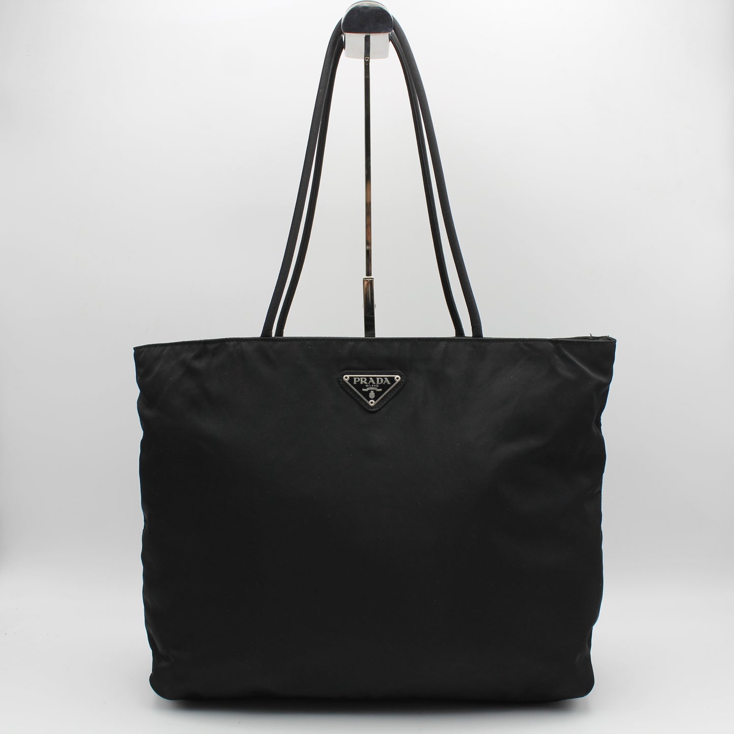 BORSA PRADA TOTE IN TELA VELA NERO PB187