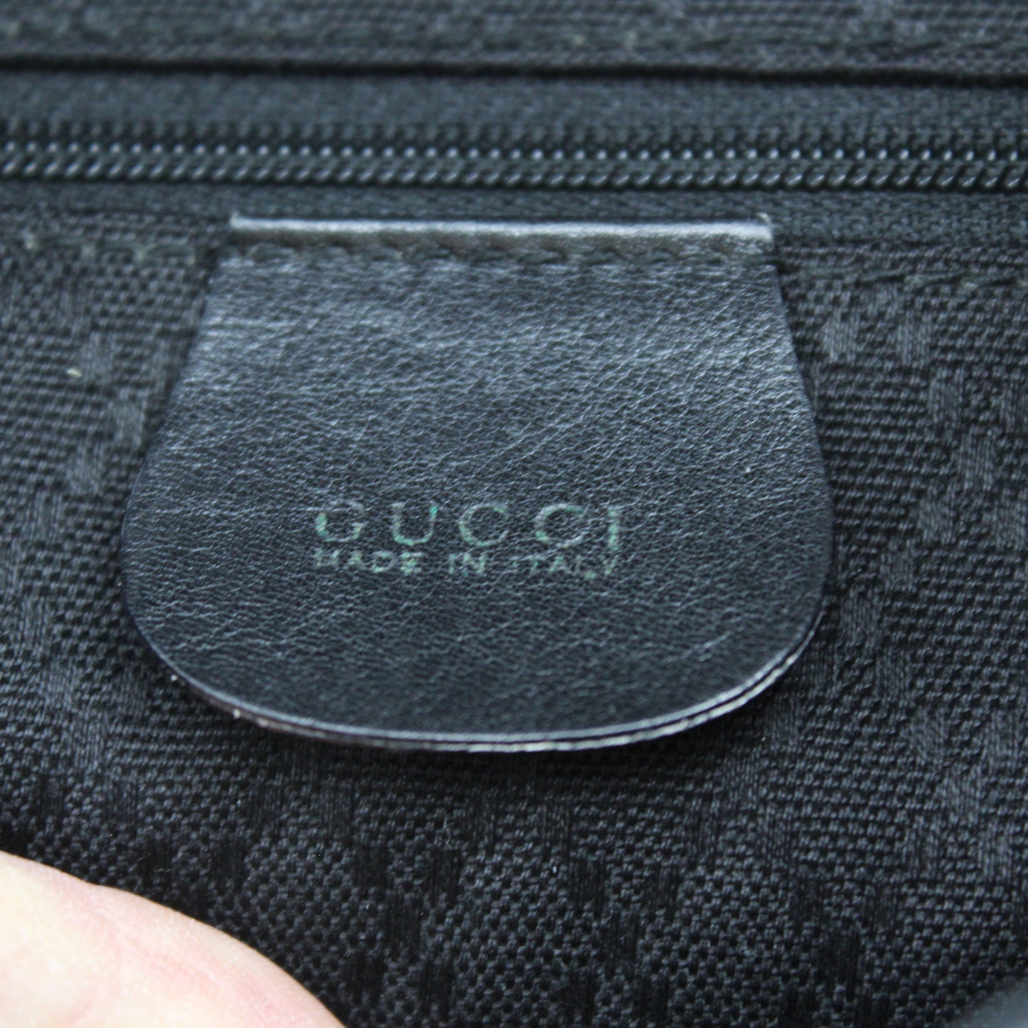 ZAINO GUCCI BAMBOO IN PELLE NERO GB242