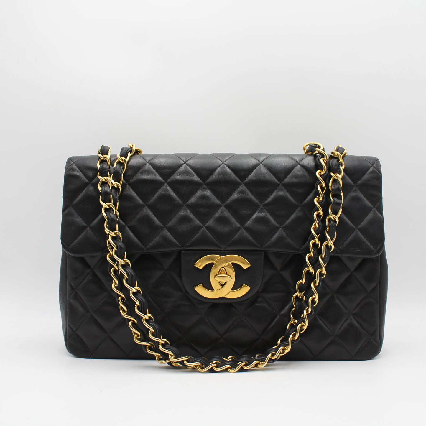 BORSA CHANEL MAXI JUMBO NERA AGNELLO MATELASSE CB256