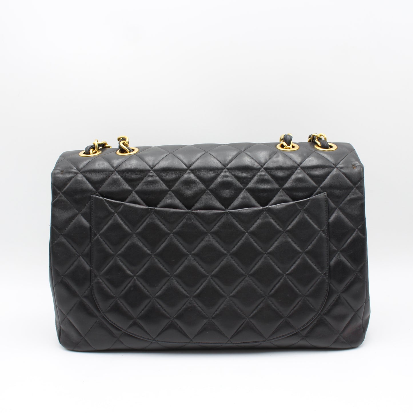 BORSA CHANEL MAXI JUMBO NERA AGNELLO MATELASSE CB256