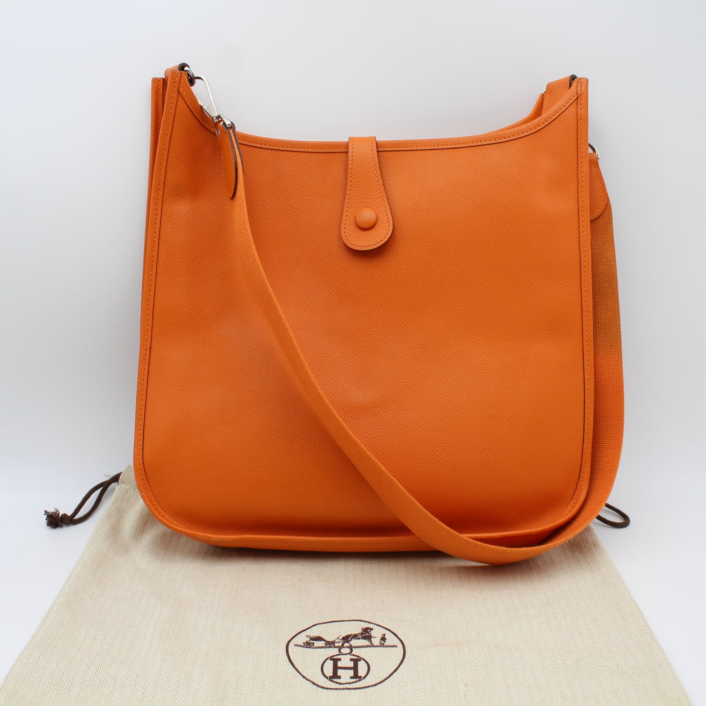 BORSA HERMES EVELYNE EPSOM GM ARANCIONE HB107