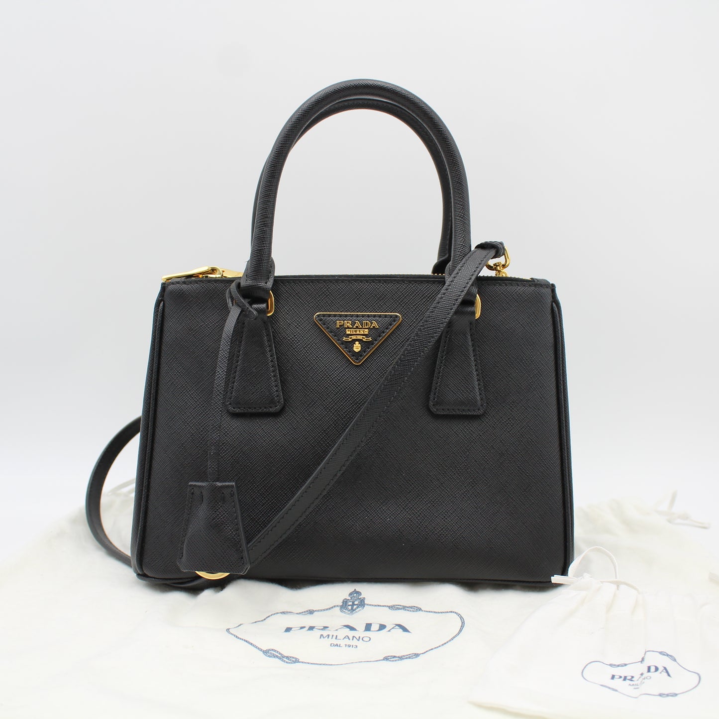 BORSA PRADA GALLERIA SMALL SAFFIANO NERO PB194