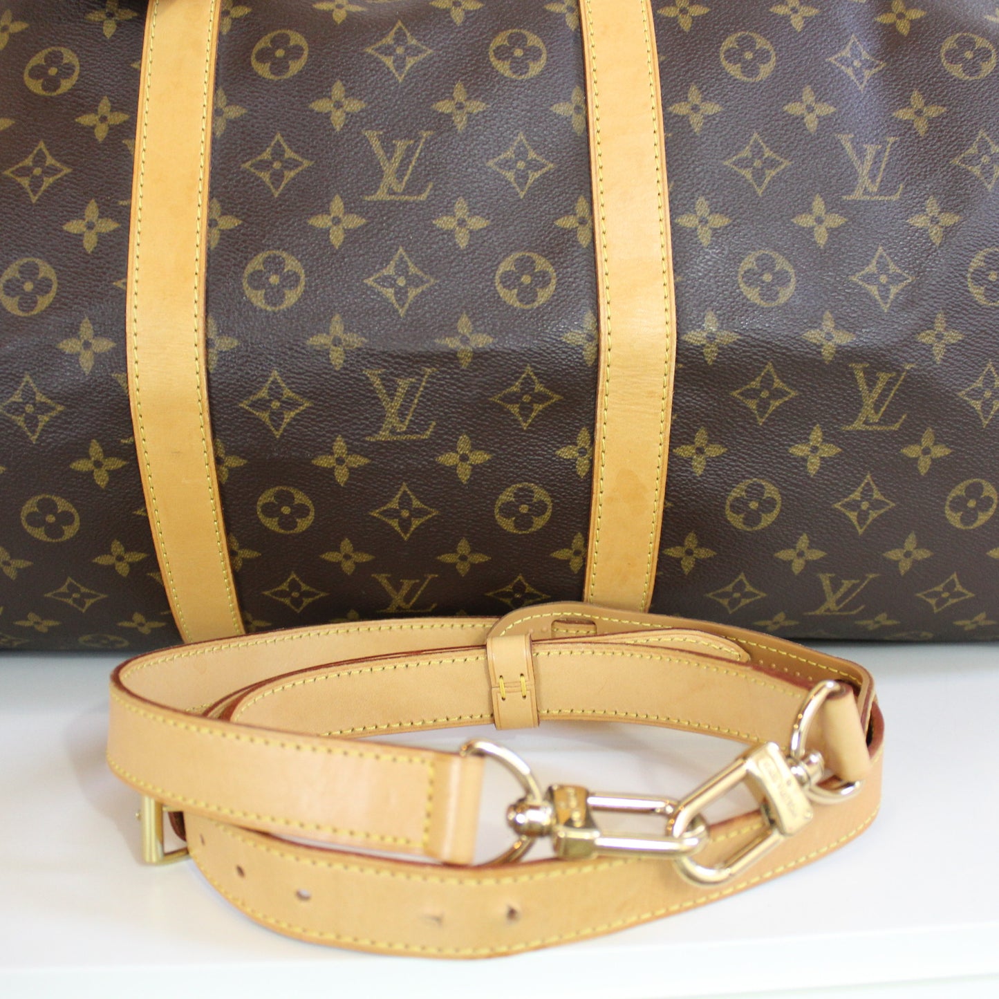 BORSA LOUIS VUITTON KEEPALL 60 BANDOULIERE MONOGRAM LB1688