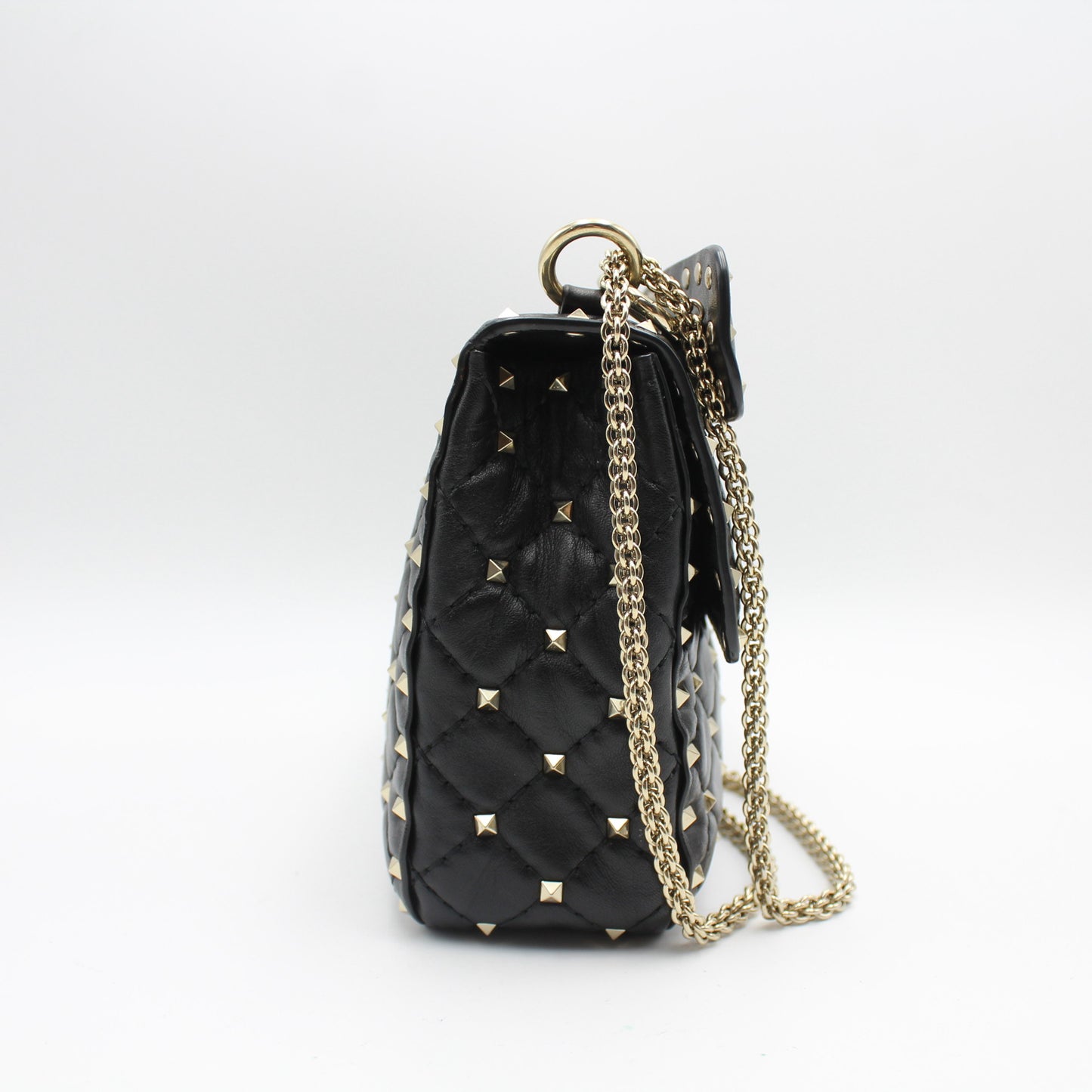 BORSA MEDIA VALENTINO ROCKSTUD SPIKE IN NAPPA