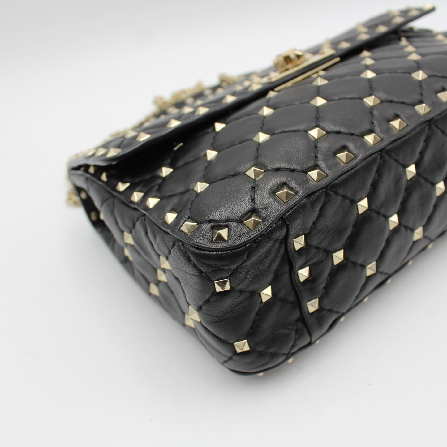 BORSA MEDIA VALENTINO ROCKSTUD SPIKE IN NAPPA