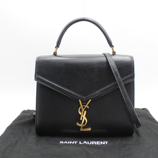 BORSA SAINT LAURENT CASSANDRA MEDIUM NERA IN PELLE YB114