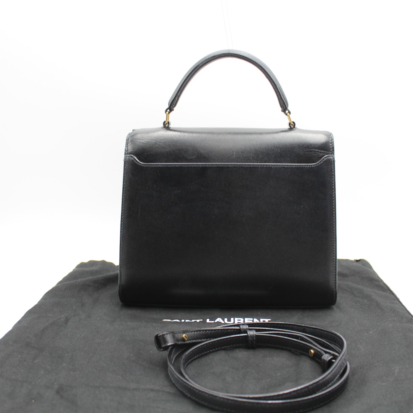 BORSA SAINT LAURENT CASSANDRA MEDIUM NERA IN PELLE YB114