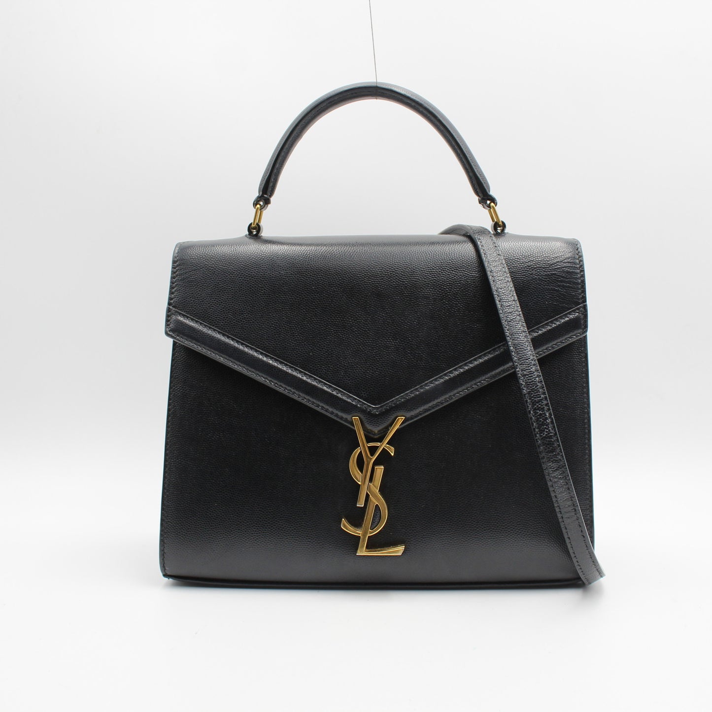 BORSA SAINT LAURENT CASSANDRA MEDIUM NERA IN PELLE YB114