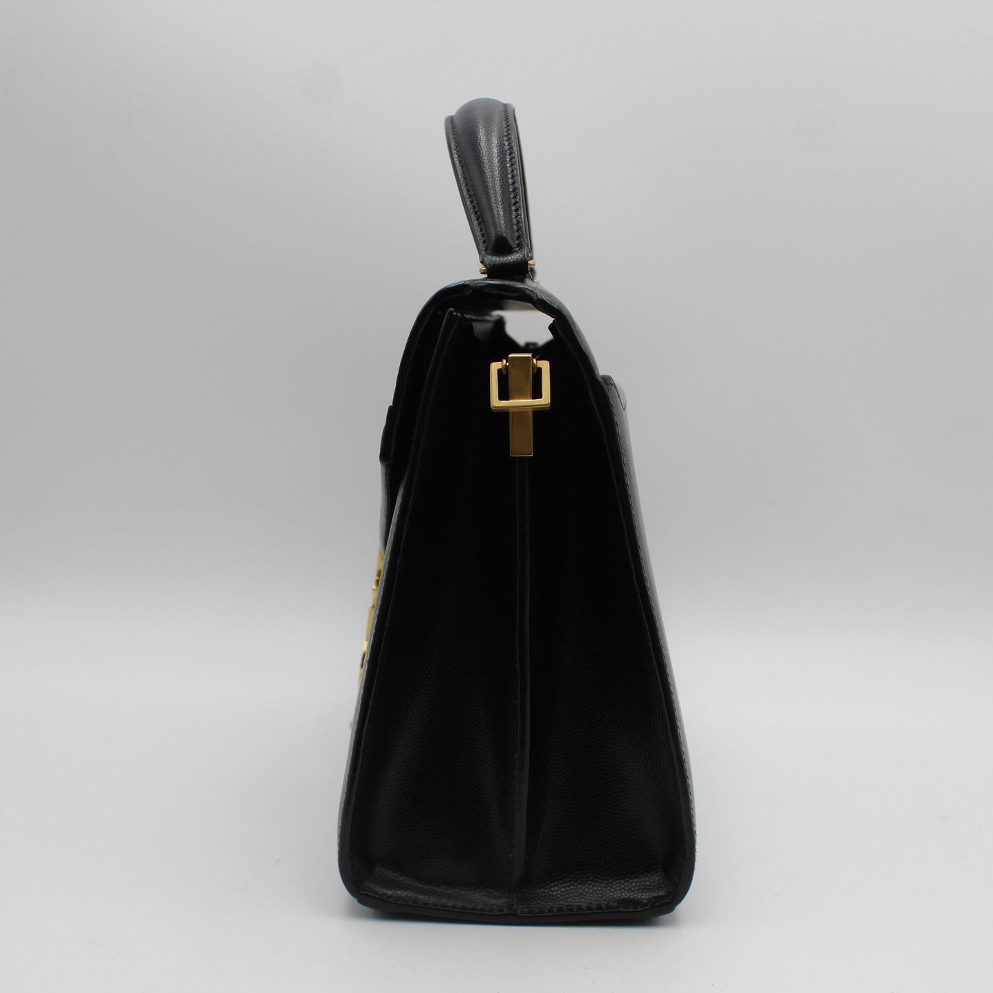 BORSA SAINT LAURENT CASSANDRA MEDIUM NERA IN PELLE YB114